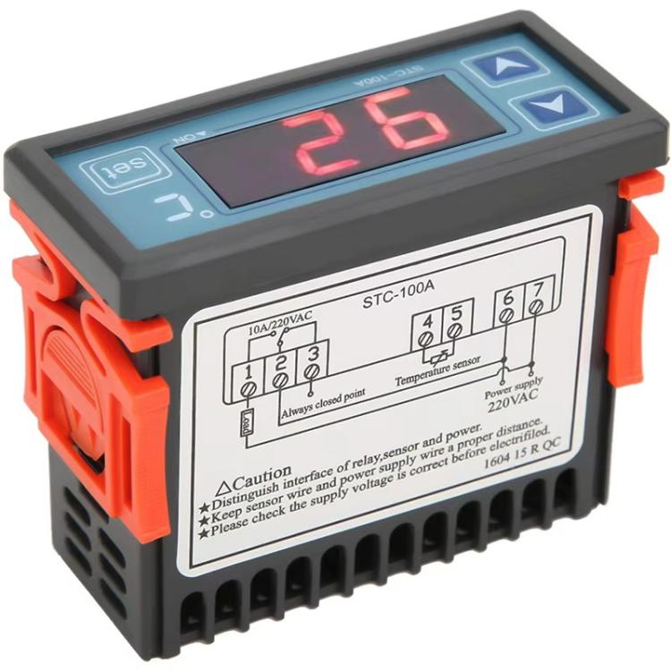 STC-100A Digital Temperature Controller for Heating and Cooling for Greenhouse, Small/Medium Cold Storage Rooms, STC-100A 220V