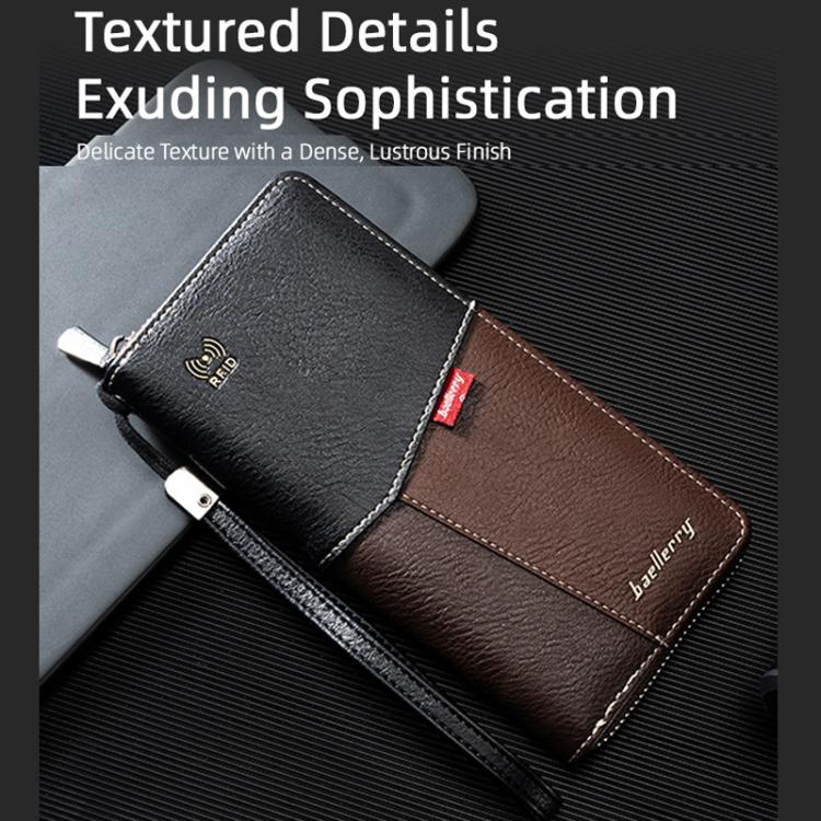 Baellerry C3165 Men Long Wallet Business RFID Anti-Theft Multi-Card Holder