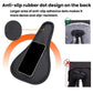 Black saddle cover with textured anti-slip rubber dot pattern on the back