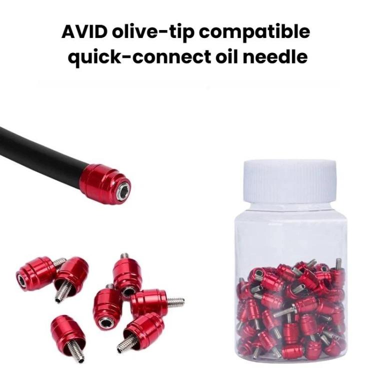ENLEE Quick-Release Bike Hydraulic Needle & Olive For SRAM & AVID Brakes, 4sets, 100sets