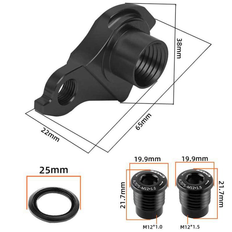 ENLEE EL-CNC3 UDH Bike Derailleur Hanger Thru-Axle Rear Derailleur Mount