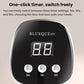 Nail LED curing lamp front control panel with digital timer display and three buttons