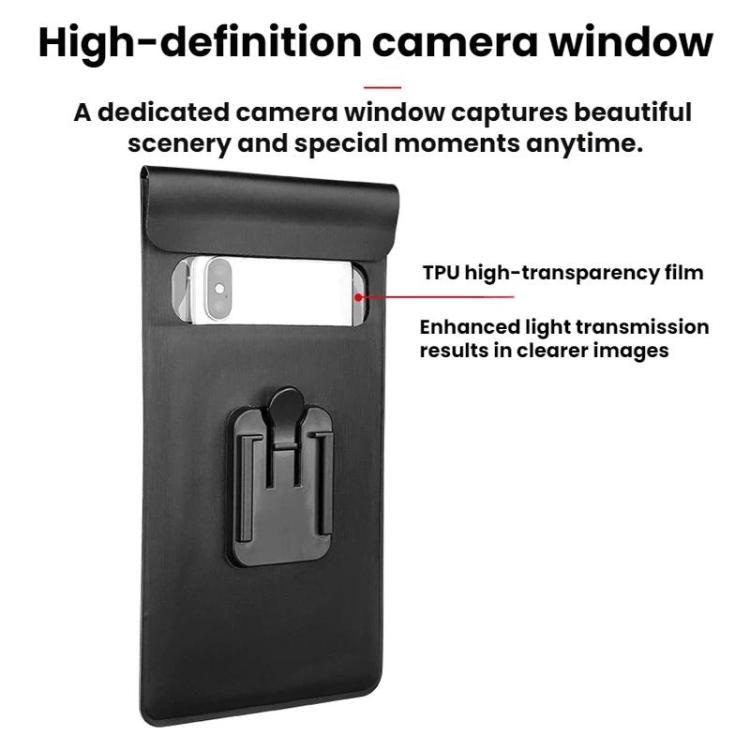 Bicycle/Motorcycle Waterproof Bag Phone Holder, F1-C Handlebar Mount, F1-M Rearview Mirror Mount