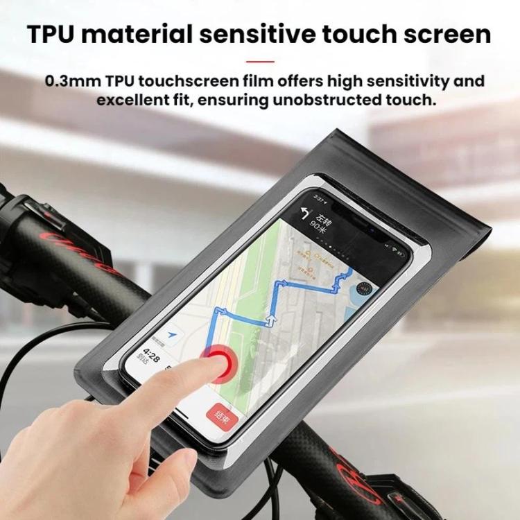 Bicycle/Motorcycle Waterproof Bag Phone Holder, F1-C Handlebar Mount, F1-M Rearview Mirror Mount