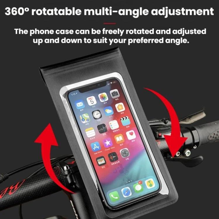 Bicycle/Motorcycle Waterproof Bag Phone Holder, F1-C Handlebar Mount, F1-M Rearview Mirror Mount