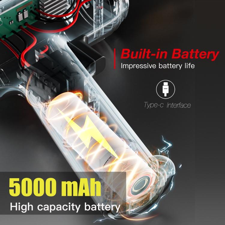 Built-in battery module inside welding machine with Type-C connection