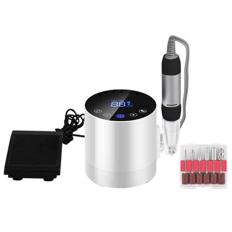 BLUEQUE BQ-213 Cylindrical Nail Buffer Electric Nail File Cuticle Remover Tool, EU Plug (White), US Plug (White), EU Plug (Red), US Plug (Red)