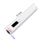 White handheld LED nail curing lamp with black display screen and single-nail tip