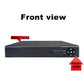 Hybrid DVR front view with metal body and control buttons on black panel