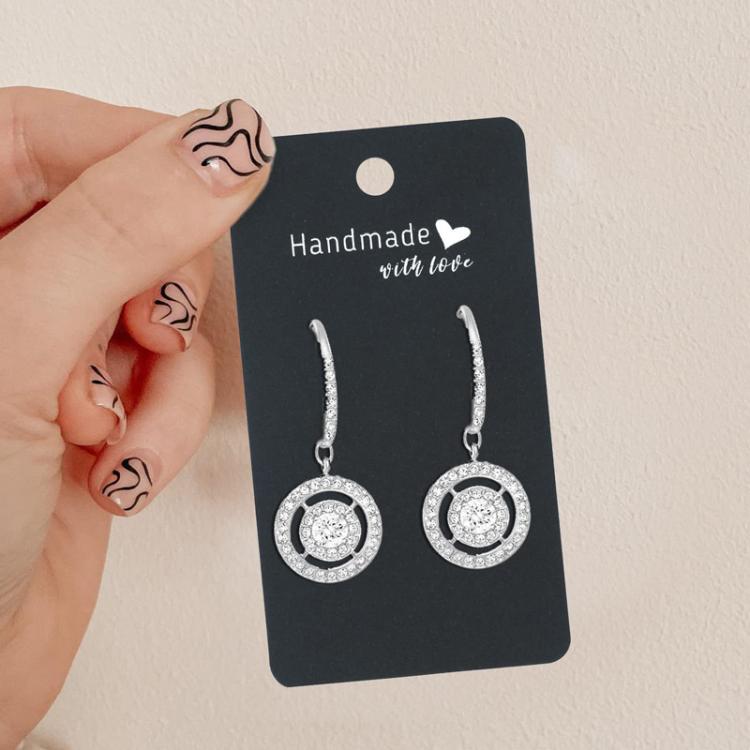 100pcs Earring & Necklace Display Card Jewelry Label