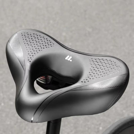 WEST BIKING Comfort Bike Saddle with Shock Absorption Wide Hollow Ventilated Design for Mountain/Road Bicycles, M, L