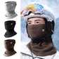 WEST BIKING Winter Ear-Loop Face Mask Double Layer Fleece Windproof Neck Gaiter for Cycling, Free Size