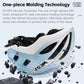 Youth bike helmet showing shell and inner padding structure