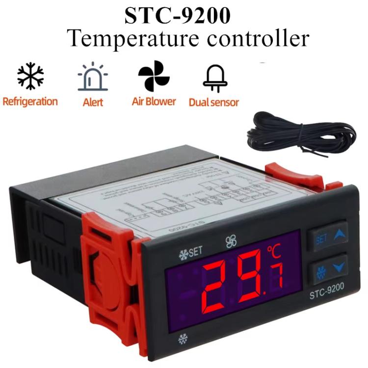 STC-9200 Microcomputer Temperature Controller - 3-Mode Output For Refrigeration, Defrost & Fan Control, Universal For Cold Storage/Chiller Units