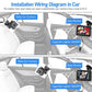 Car baby monitor system with camera, monitor, and cigarette lighter power connections
