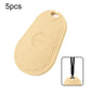 Beige oval wiper rubber repair and grinding tool, hanging hole and side slots