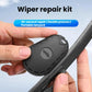 Black wiper repair tool held against a windshield wiper blade