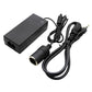 Car power adapter with cigarette-lighter plug and two-prong AC plug, dark gray