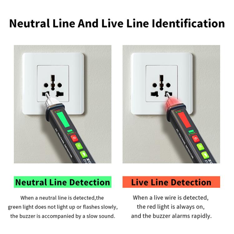 ZOYI Non-Contact Smart Induction Voltage Tester Pen, DB02, DB03