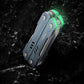 Blue NexTool S11 mini multi-tool close-up with green handle accents and folding tools