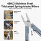 Blue NexTool S11 mini multi-tool close-up showing needle-nose pliers and wire cutters
