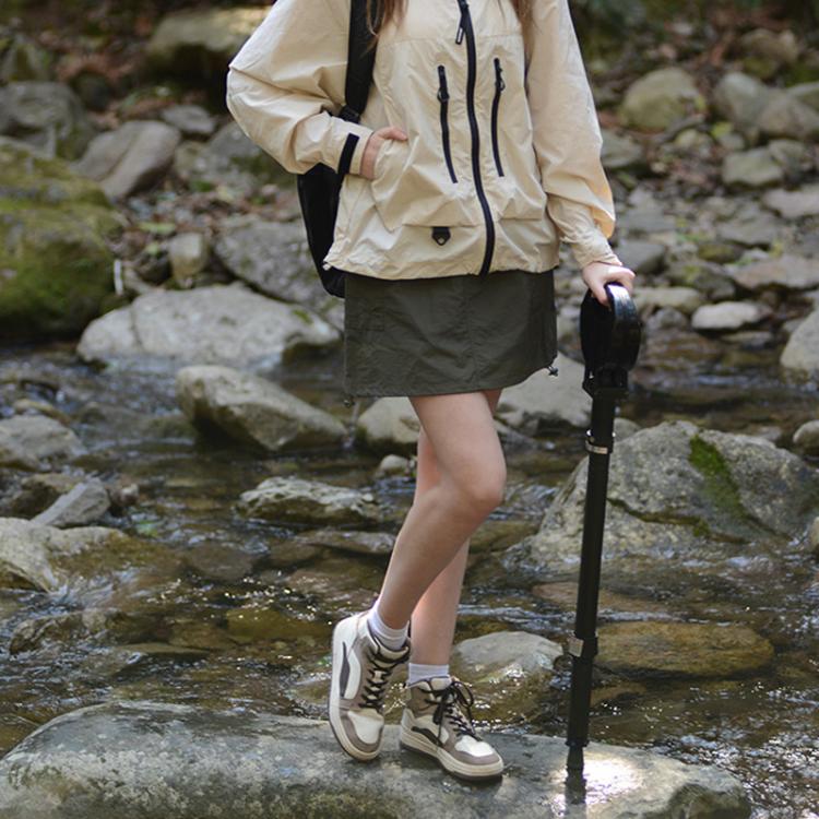 Outdoor Multi-Functional Lightweight Non-Slip Hiking Stick/Stool