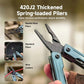 Compact multi-tool pliers with needle-nose and standard gripping tips