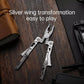 Nextool Silver Blade EDC Tool 14 In 1 Pocket Folding Pliers Screwdriver Wrench Knife With Leather Case