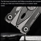 Nextool Silver Blade EDC Tool 14 In 1 Pocket Folding Pliers Screwdriver Wrench Knife With Leather Case