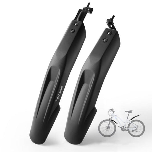 WEST BIKING Extra Wide & Long Mountain Bike Fenders, Full Coverage Mud Guards for 20 22 24 Inch Bicycles