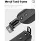 Black bike fender mounting hardware with metal fixed frame and screw points