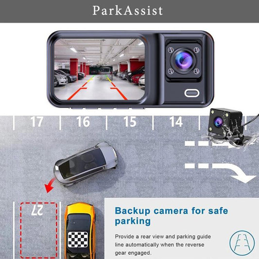 G98 HD 1080P Dash Camera Infrared DVR Recorder, Front + Inside, Front + Inside + Rear