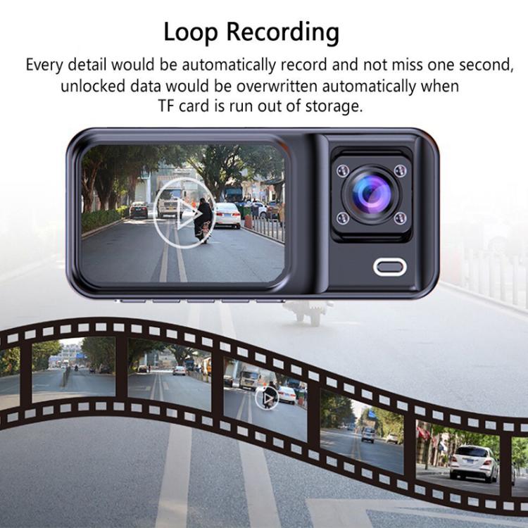 G98 HD 1080P Dash Camera Infrared DVR Recorder, Front + Inside, Front + Inside + Rear