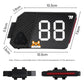 WEST BIKING USB-C Rechargeable Bicycle Number Plate Light 3 Light Modes, Adjustable Number 0-99