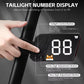 WEST BIKING USB-C Rechargeable Bicycle Number Plate Light 3 Light Modes, Adjustable Number 0-99