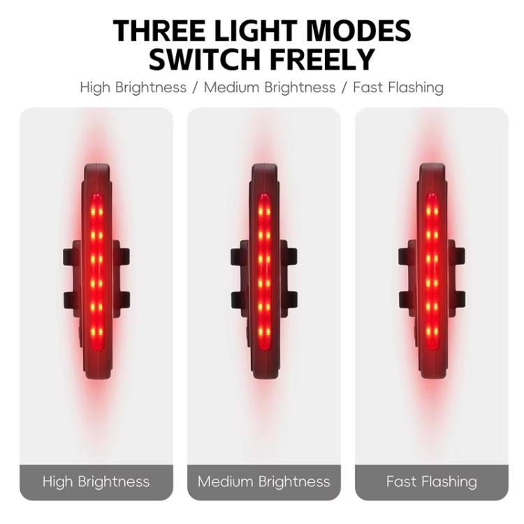 WEST BIKING USB-C Rechargeable Bicycle Number Plate Light 3 Light Modes, Adjustable Number 0-99