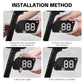 WEST BIKING USB-C Rechargeable Bicycle Number Plate Light 3 Light Modes, Adjustable Number 0-99