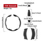 Fuel tank cap sticker set with 6 carbon fiber pieces and matching shape panels