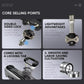 Bicycle double-sided lock pedal set with metal shafts and black base