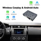 Wireless CarPlay and Android Auto module installed under car stereo display