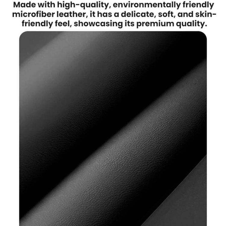 Textured faux leather surface close-up for car interior hook organizer