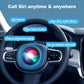 Car steering wheel with in-car assistant prompts and dashboard display
