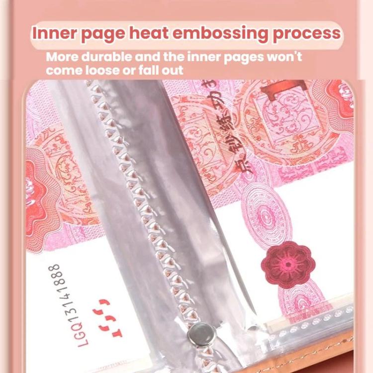 A6 Password Lock Cash Book 50-Page Large Capacity Waterproof Commemorative Banknote Album