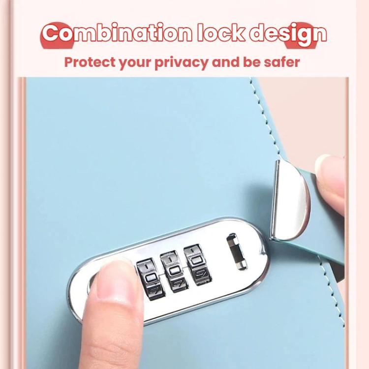 A6 Password Lock Cash Book 50-Page Large Capacity Waterproof Commemorative Banknote Album