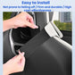 Car seat belt shoulder pad positioner retainer in dark gray/black, padded cover on seat belt