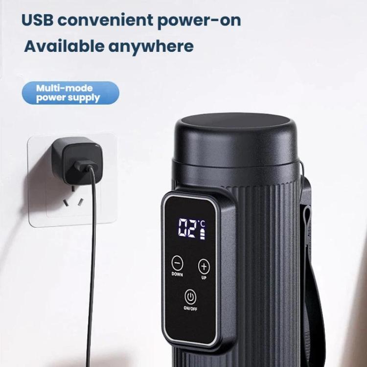 Portable medication cooling cup with USB power port and front temperature display