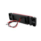 Truck LED side marker light with black housing and red/black wire pigtail