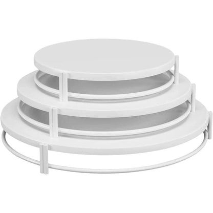 Elegant Tiered Cake Stand Set 3 Stackable Dessert Trays for Wedding & Party Display 30/25/20cm