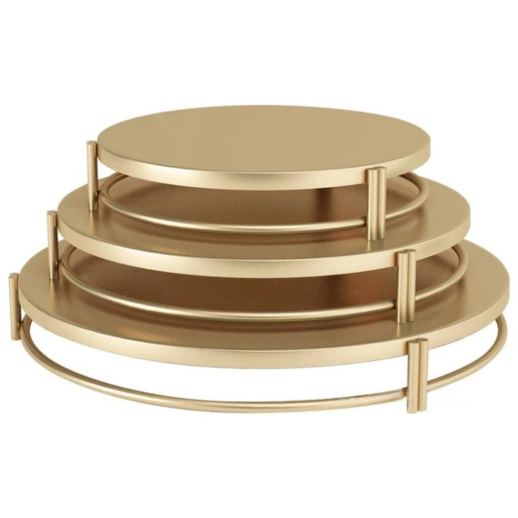 Elegant Tiered Cake Stand Set 3 Stackable Dessert Trays for Wedding & Party Display 30/25/20cm