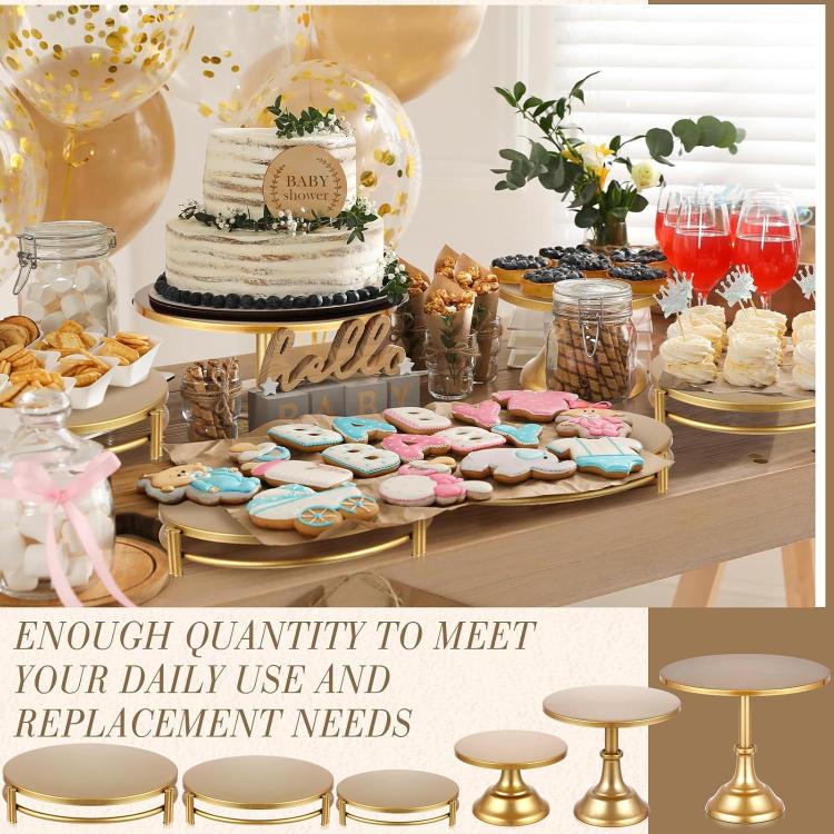 Elegant Tiered Cake Stand Set 3 Stackable Dessert Trays for Wedding & Party Display 30/25/20cm